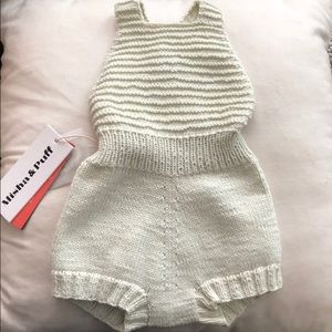 6-12 months sunsuit Peruvian pima cotton.